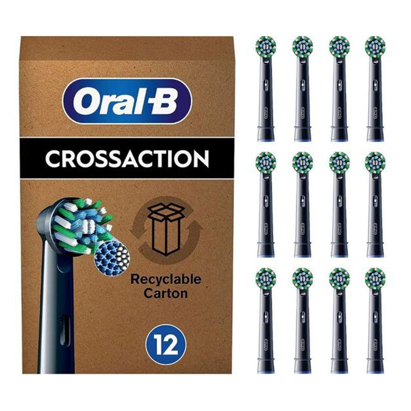 Oral-B Pro Cross Action Zwart EB50RX Opzetborstels (12 st.)-Oral-B-Sordent