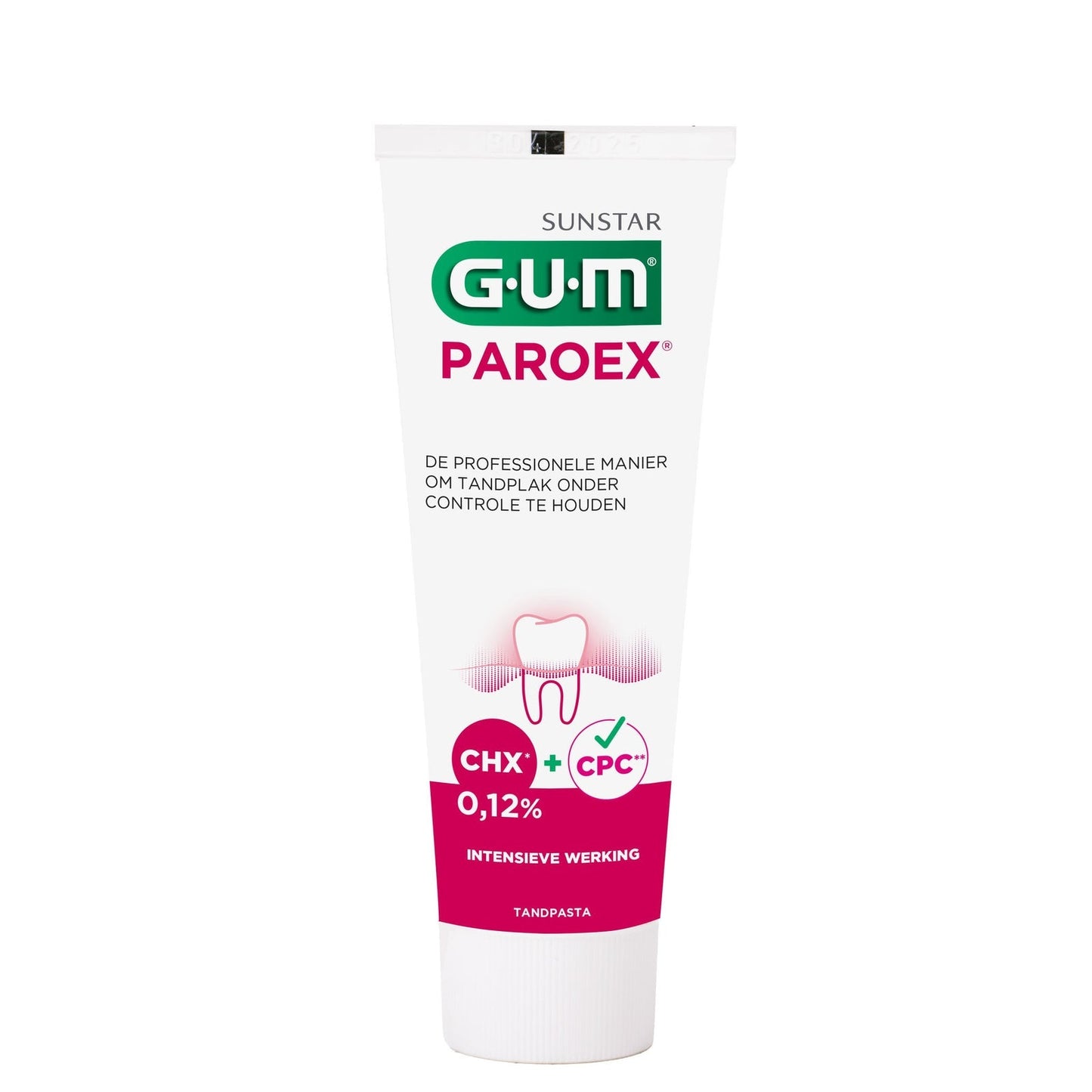 GUM® PAROEX® 0,12% Chloorhexidine Tandpasta (75 mL)-GUM-Sordent