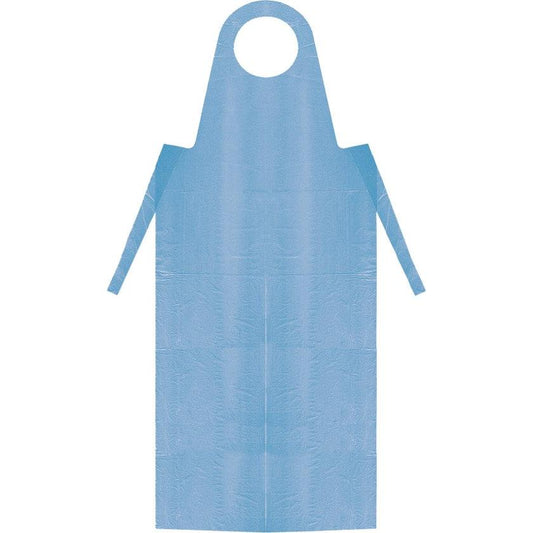 Polyethyleen Plastic Wegwerpschort Blauw - 30 Micron (75 st.)-KURTT-Sordent