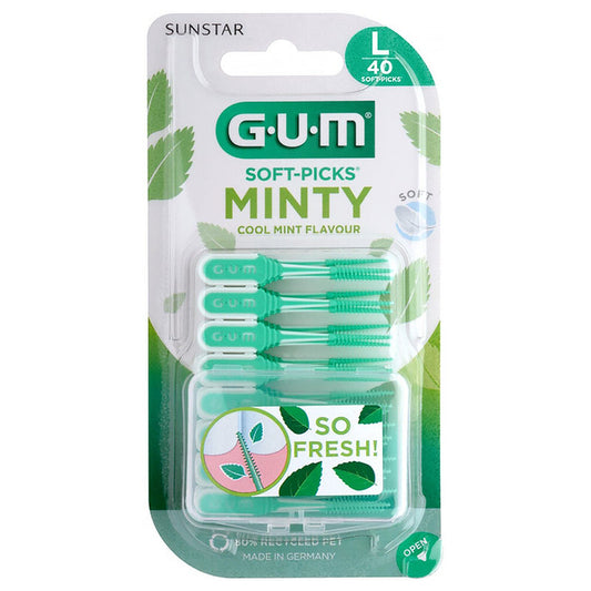 GUM® SOFT-PICKS® MINTY tandenstokers Large (40 st.)-GUM-Sordent