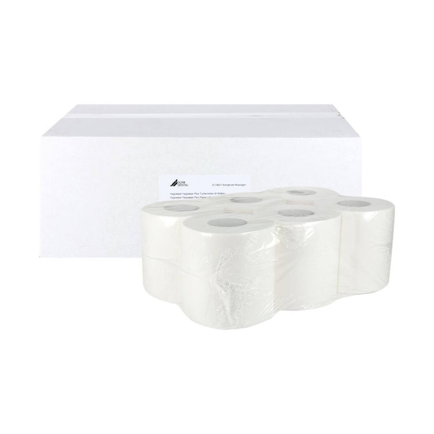 Dürr Hygowipe Plus 2-Laags Handdoekrol Papierrol (6 x 110 m)-Dürr-Sordent