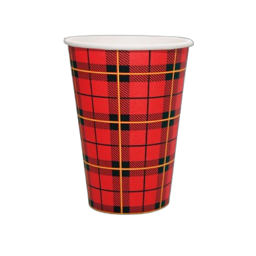 1000 st Schotse Ruit Scotty Kartonnen Bekers 200 mL / 7.5 oz-Drinkbekers-Sordent-Sordent
