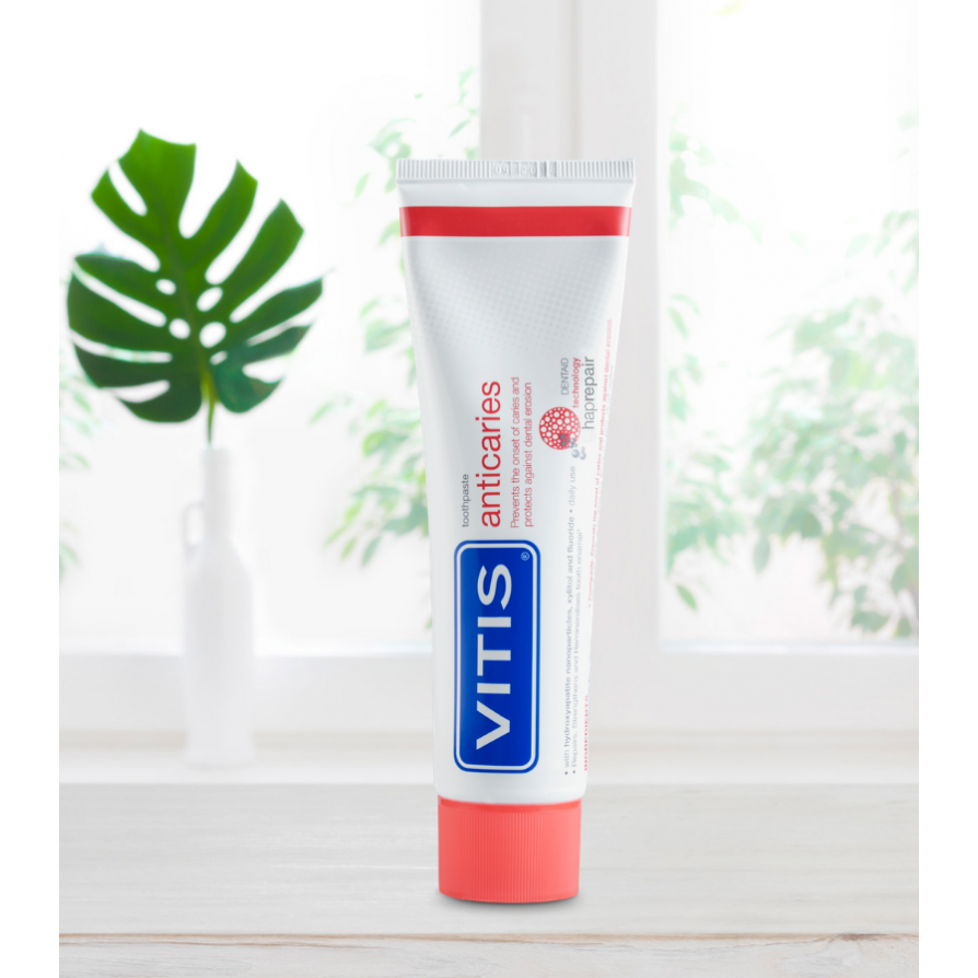 VITIS Anticaries Tandpasta – Bescherming tegen Cariës - (75 mL)-Dentaid-Sordent