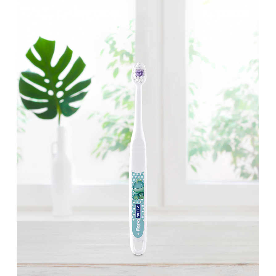 Vitis® Baby Tandenborstel - Kleine borstelkop en Smalle hals-Dentaid-Sordent