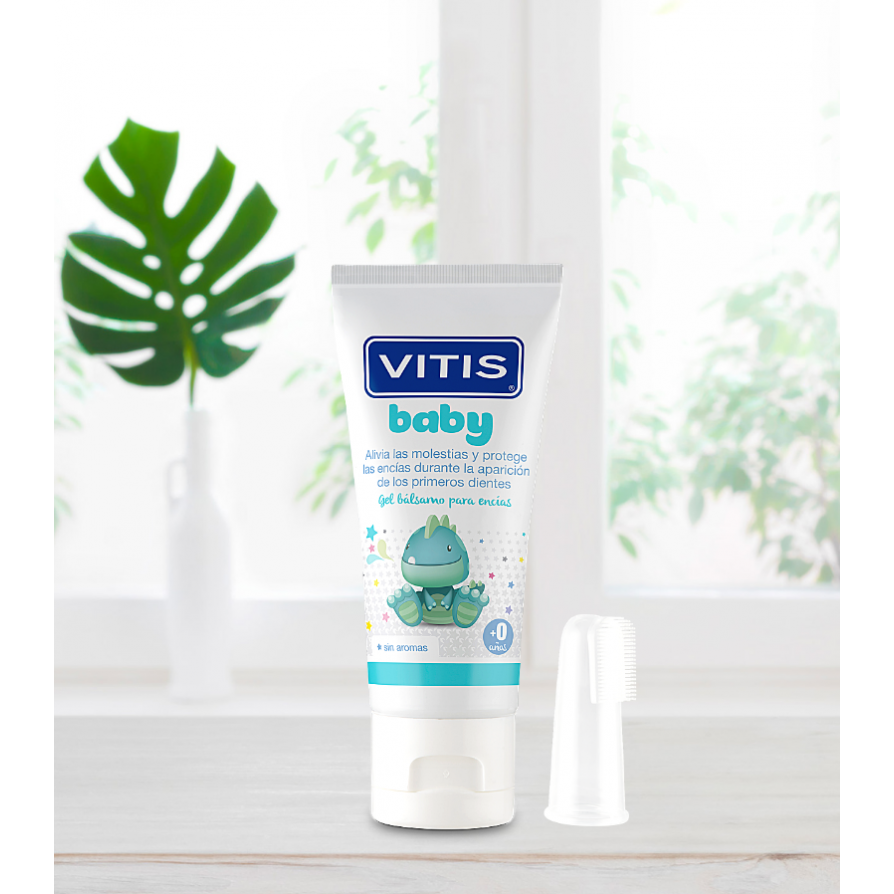 Vitis® Baby Gel-balsem incl. tandvlees-massage borsteltje (30 mL)-Dentaid-Sordent