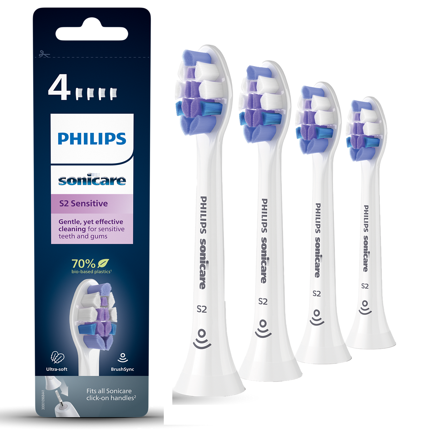 Sonicare Opzetborstels Optimal Sensitive Wit Hx6054/10 (4 st.)-Sonicare-Sordent