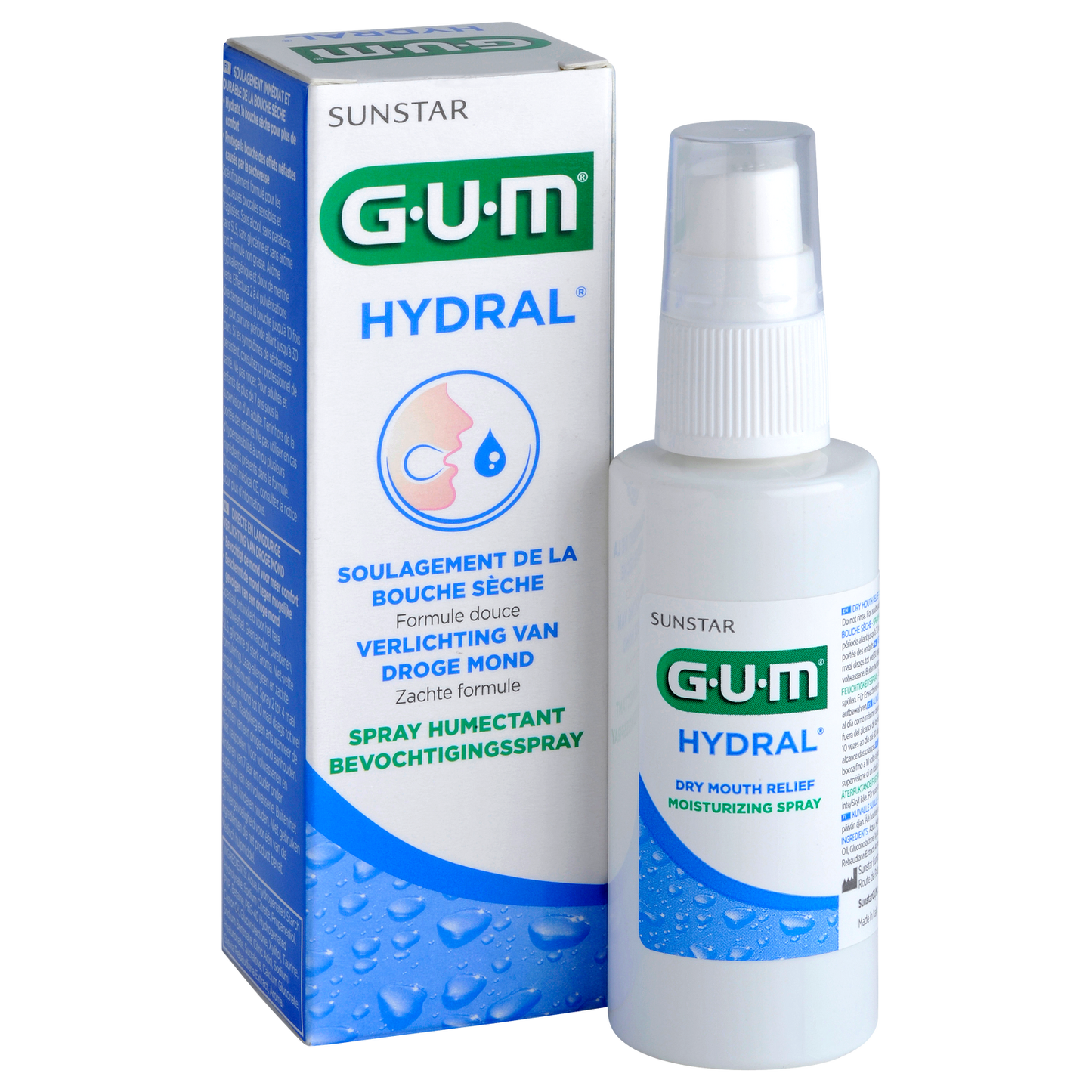 GUM® HYDRAL® Bevochtigingsspray - Xerostomia / Droge mond (50 mL)-GUM-Sordent