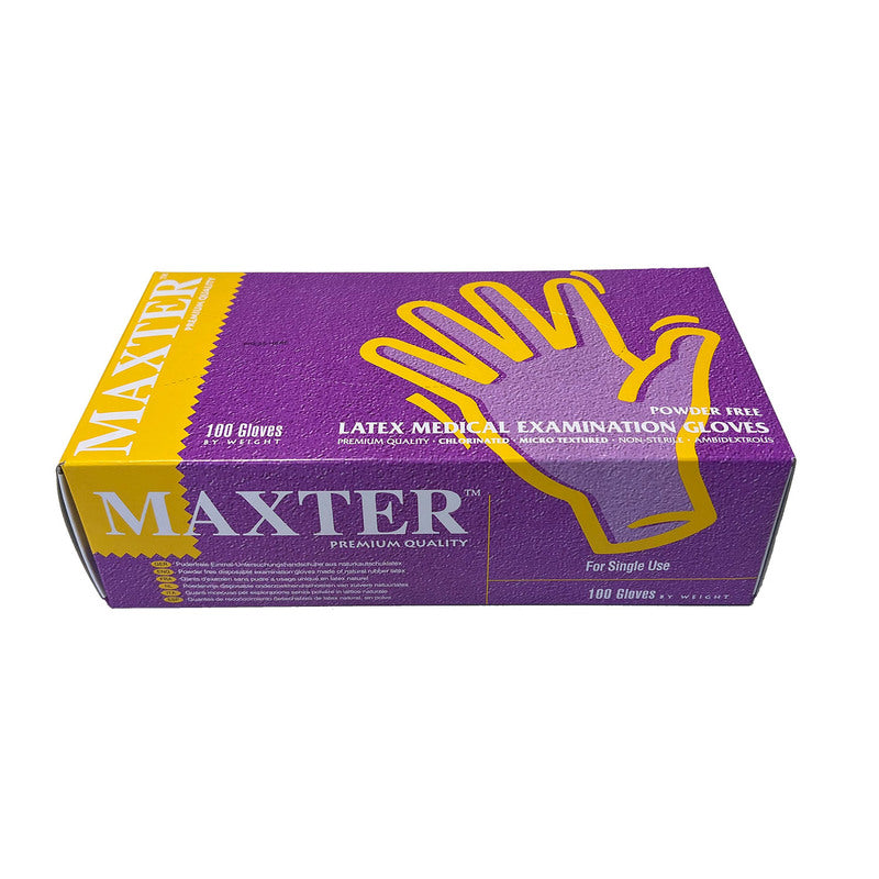 Maxter Latex handschoenen Poedervrij Beige-Wit (100 st.)-Maxter-Sordent