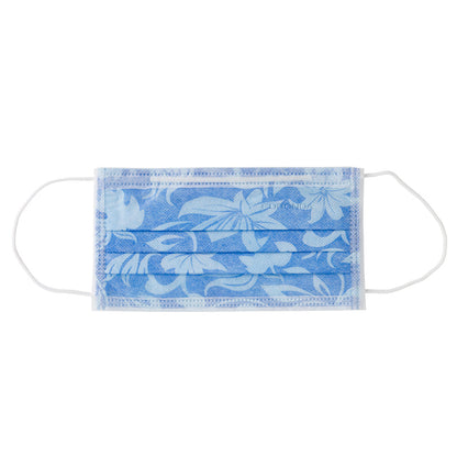 Euronda Monoart® Mondmaskers 3-Laags- Div. Kleuren (50 st.)-Euronda-Floral Blue-Sordent