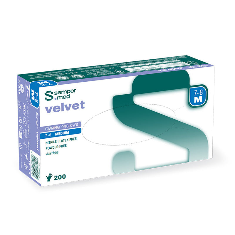 Sempermed Skin2 Nitril Handschoenen Poedervrij Blauw 3 g (200 st.)-Sempermed-Sordent