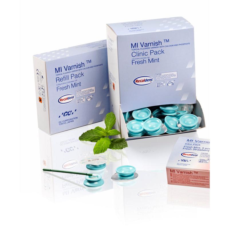 GC MI Varnish - Diverse Smaken en Aantallen-GC-Mint (Refill - 35 x 0.4 mL)-Sordent