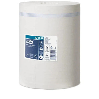 Tork Wiping Poetspapier M2 - 1 Laags wit - (24,5 cm. x 275 m.)-Tork-Sordent