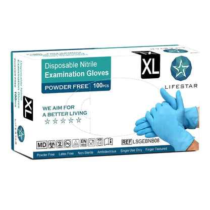 CLEARANCE Nitril handschoen poedervrij Blauw (100 st.)-Disposables-Sordent-Sordent