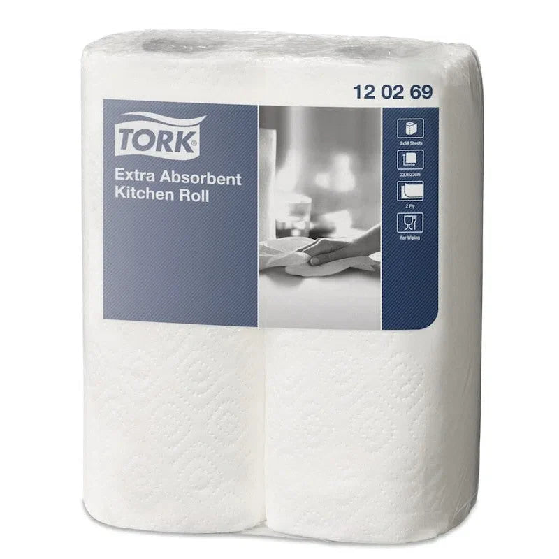 Tork Extra Absorberende Keukenrol - 2 Laags - Wit - (2x12 st.)-Tork-Sordent