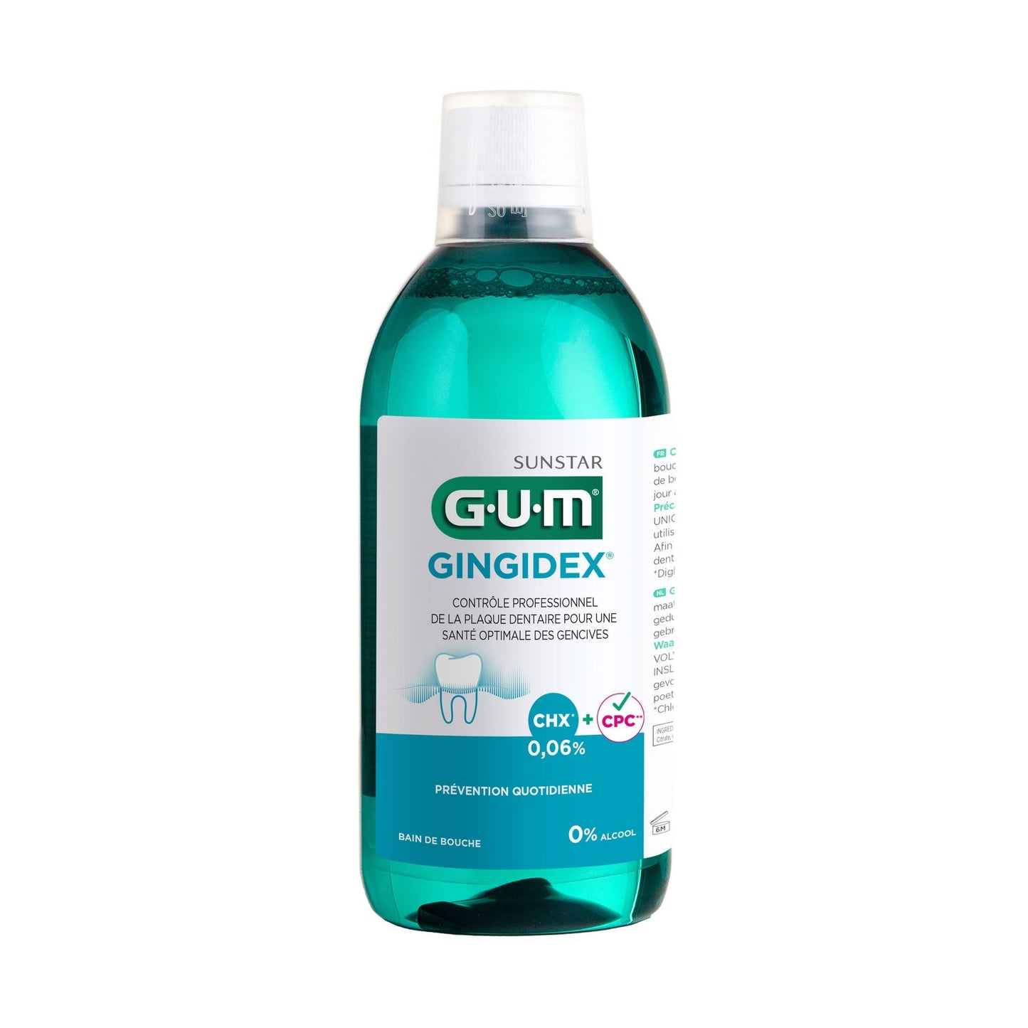 GUM® GINGIDEX® 0,06% Chloorhexidine Mondspoelmiddel (300 mL)-GUM-Sordent