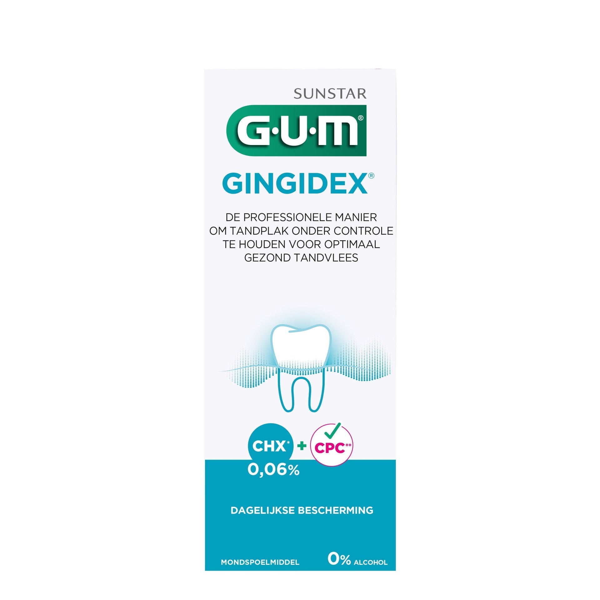 GUM® GINGIDEX® 0,06% Chloorhexidine Mondspoelmiddel (300 mL)-GUM-Sordent