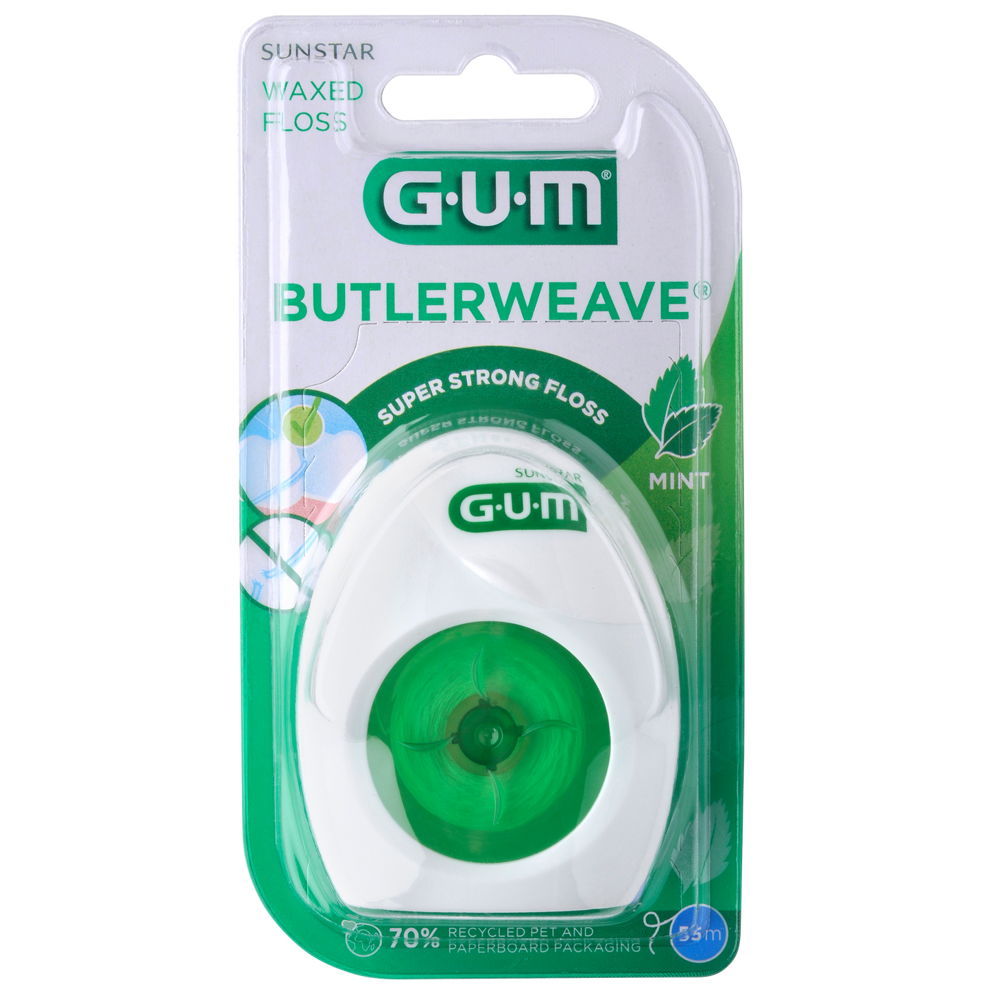 GUM® BUTLERWEAVE® Floss Mint (55 m)-GUM-Sordent