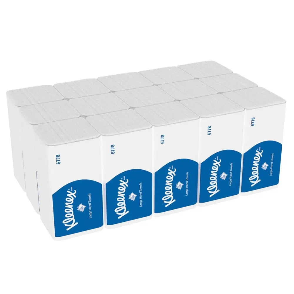 Kleenex® MAINLINE Grote V-Gevouwen Handdoek - 2-laags - (15x124 st)-Kleenex-Sordent