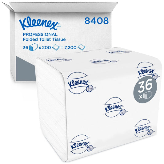 Kleenex Gevouwen Toiletpapier 2-Laags (36 x 200 st.)-Kleenex-Sordent
