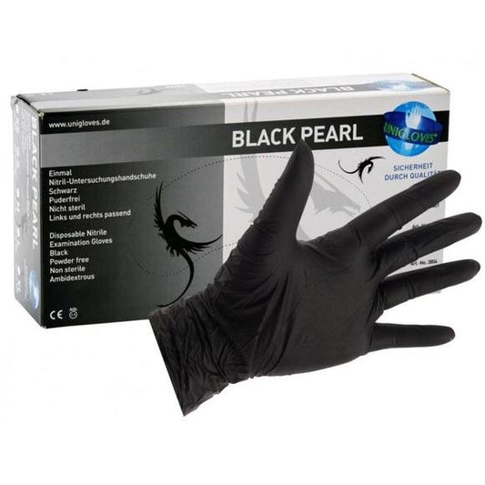 FHS Dental Nitril Handschoen Poedervrij Black Pearl Zwart (100 st.)-FHS Dental-Sordent