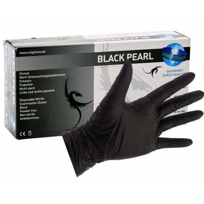 FHS Dental Nitril Handschoen Poedervrij Black Pearl Zwart (100 st.)-FHS Dental-Sordent