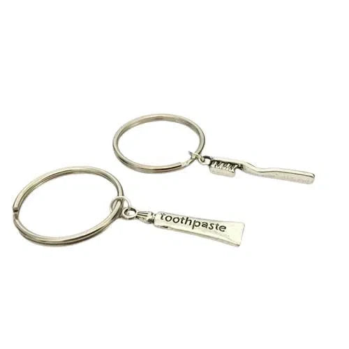 Tandarts Sleutelhanger Tandpasta en Tandenborstel (2 stuks)-Instrumenten-Sordent-Sordent