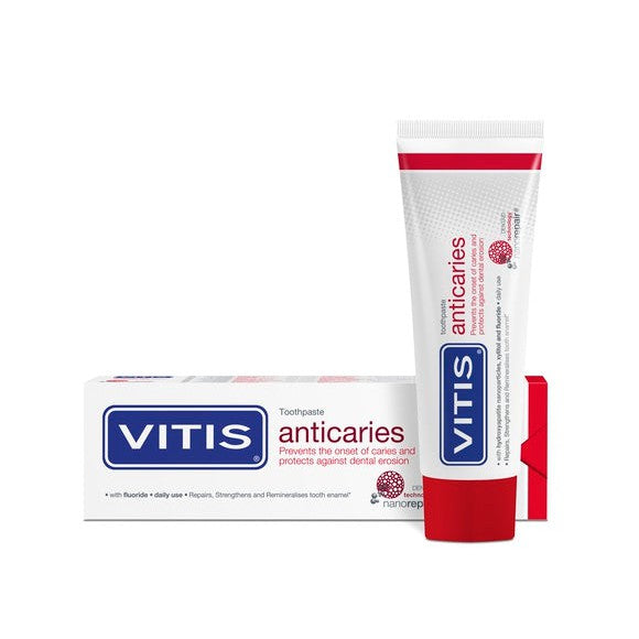 VITIS Anticaries Tandpasta – Bescherming tegen Cariës - (75 mL)-Dentaid-Sordent