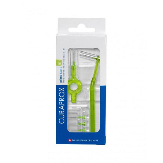 Curaprox CPS Prime Ragers 1.1/5 mm - Groen + Heft (5 st.)-Curaprox-Sordent