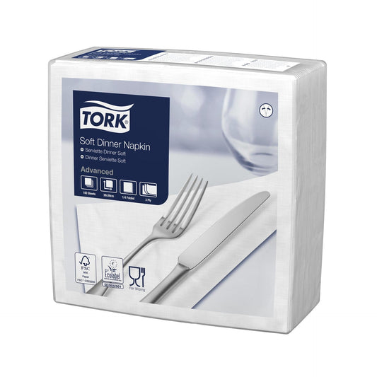 Tork Servetten 2-laags Wit 39x39 cm (12 x 100 st.)-Tork-Sordent