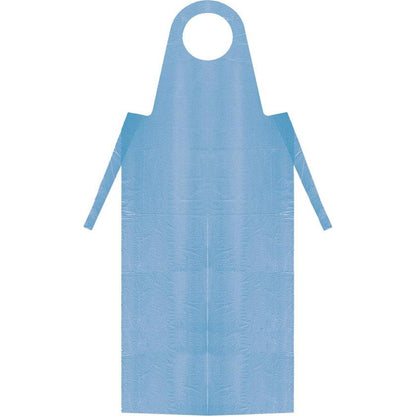 Polyethyleen Plastic Wegwerpschort Blauw - 30 Micron (75 st.)-KURTT-Sordent