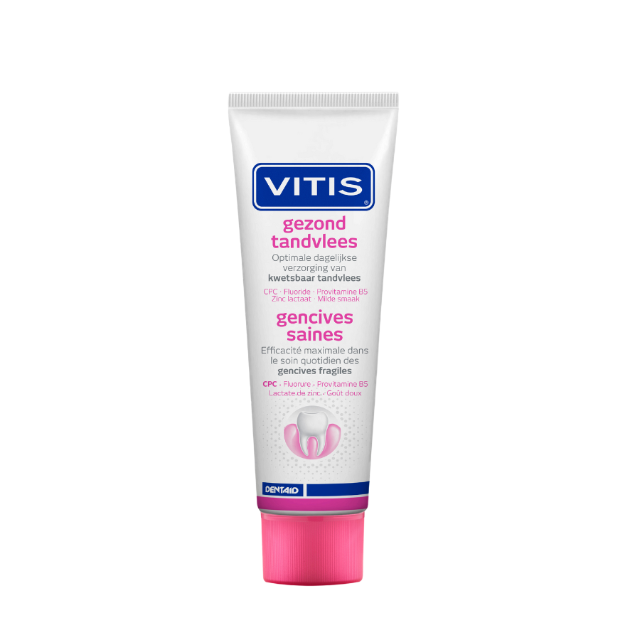 Vitis® Gezond Tandvlees Tandpasta - Anti-plaque werking (75 mL)-Dentaid-Sordent