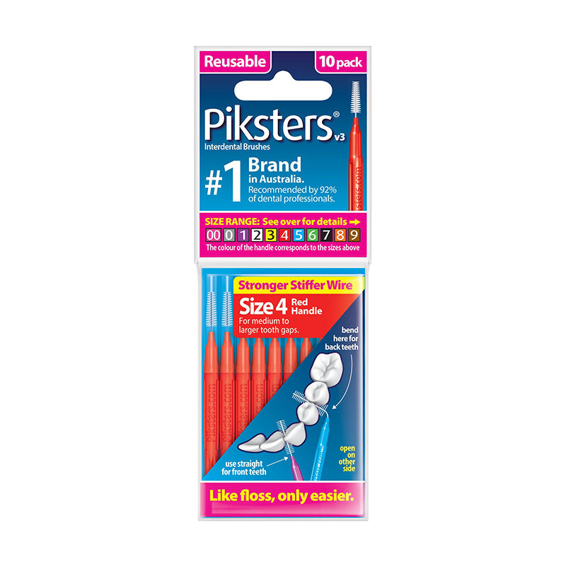 Piksters Ragers - Div. Varianten (10 st.)-Piksters-Size 4 / Rood-Sordent