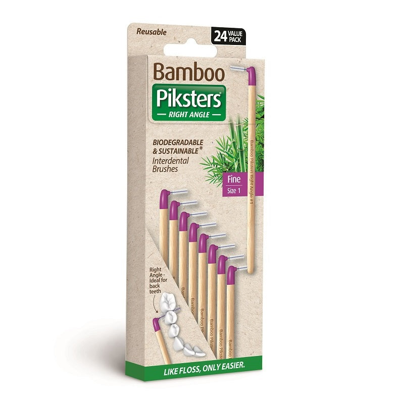 Piksters Bamboo Ragers Hoek - Div. Varianten (24 st.)-Piksters-Size 1 / Fijn Paars-Sordent