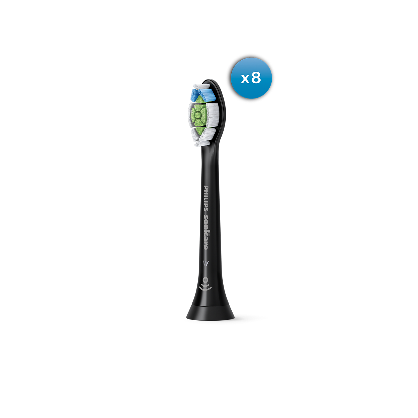 Sonicare Optimal White - Div. Kleuren Hx6068 (8 st.)-Sonicare-Zwart-Sordent