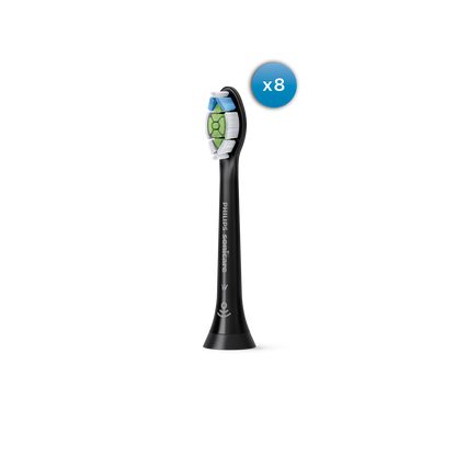 Sonicare Optimal White - Div. Kleuren Hx6068 (8 st.)-Sonicare-Zwart-Sordent