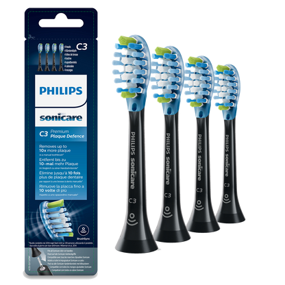 Sonicare Opzetborstels Plaque Defence - Hx9044 (4 st.)-Sonicare-Zwart-Sordent