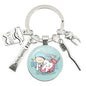 Sleutelhanger Afbeelding in Glas (9 varianten)-Instrumenten-Sordent-Kies in tandartsstoel-Sordent