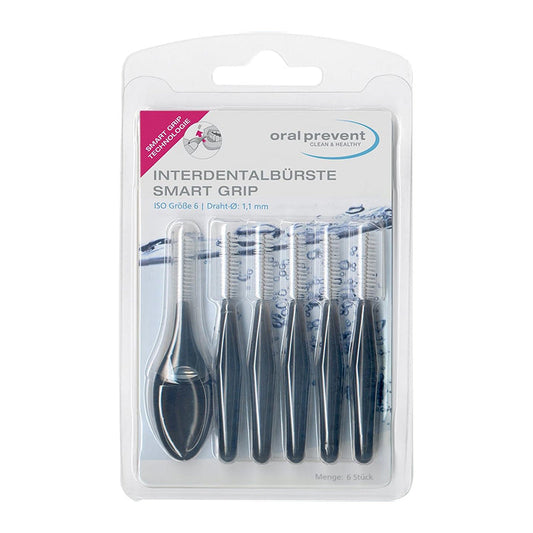 Oral Prevent Smart Grip Ragers Blister Zwart 1.1 mm (6 st.)-Oral Prevent-Sordent