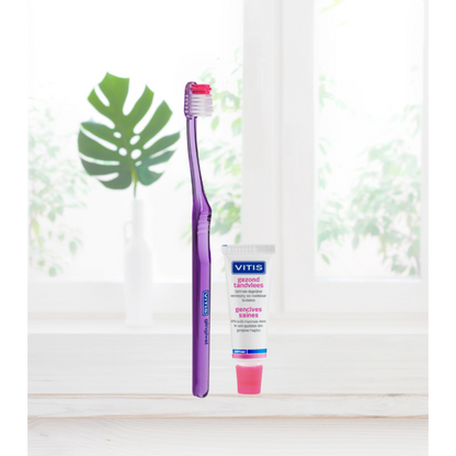 Vitis® Gingival Tandenborstel met Vitis® Gezond Tandvlees Tube 15 mL-Dentaid-Sordent
