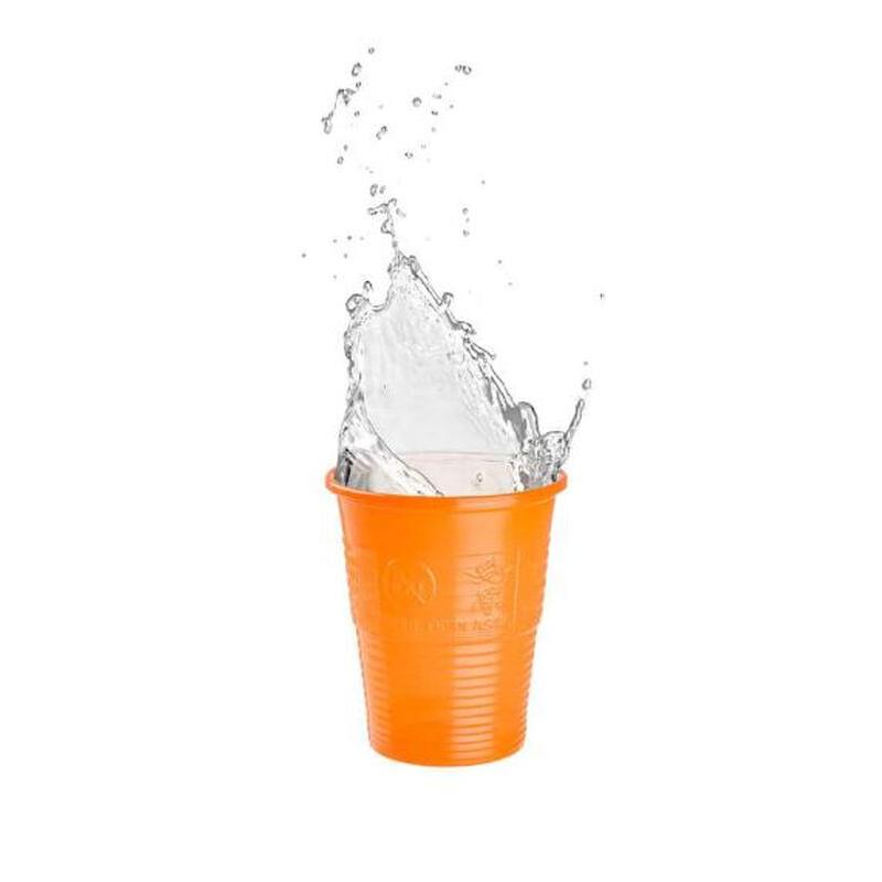 Akzenta Top PP Plastic Drinkbekers 200 mL - Div. Kleuren en Aantallen-Akzenta-Oranje-100 st.-Sordent