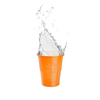 Akzenta Top PP Plastic Drinkbekers 200 mL - Div. Kleuren en Aantallen-Akzenta-Oranje-100 st.-Sordent