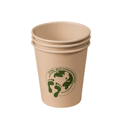 Orsing Bamboo Bio Papieren Drinkbeker 210 mL-Drinkbekers-Orsing-Sordent