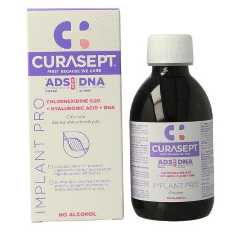 Curasept ADS Implant Mondspoelmiddel - 0.20% CHX + HA + PVP-VA (200 mL)-Curasept-Sordent