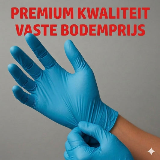 A-Kwaliteit | Nitril Handschoen Blauw | Poedervrij | 100 st.