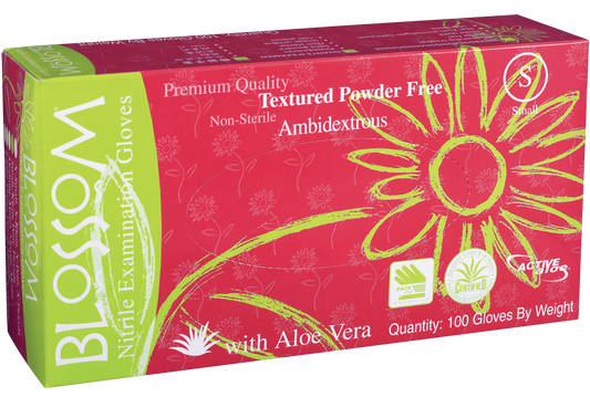 Blossom Handschoenen Nitril Poedervrij Groen Aloe Vera (100 st.)