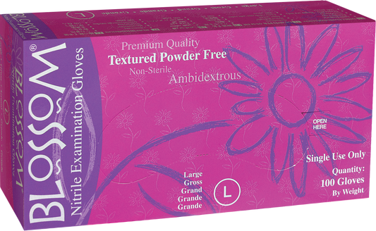 Blossom Nitril Handschoenen Lila | Poedervrij | 100 st.