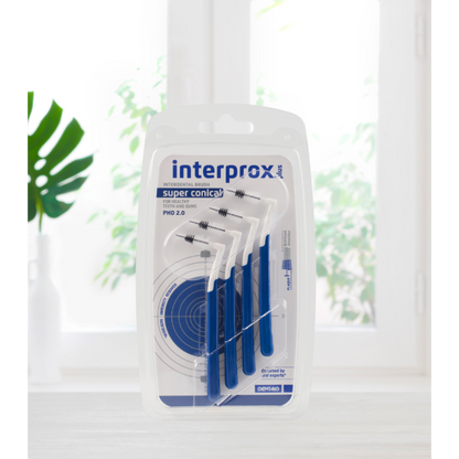 Interprox® Ragers Plus Super Conical donkerblauw PHD 2,0 - Blister (4 st.)-Dentaid-Sordent