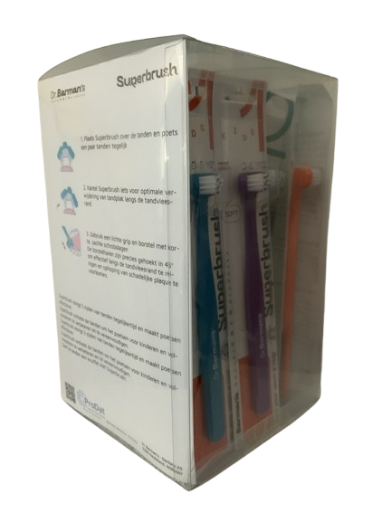 Dr. Barman's Superbrush Starterpack 24 Tandenborstels + Accessoires