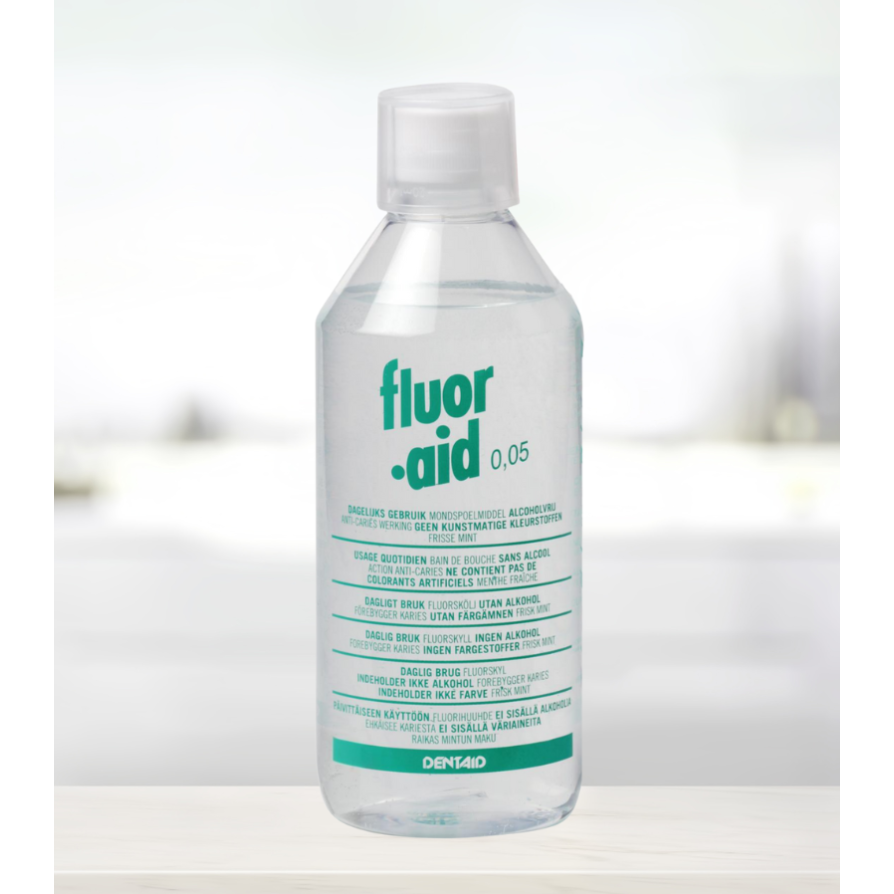 Fluor·Aid® Mondspoelmiddel met Natriumfluoride (500 mL)-Dentaid-Sordent