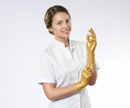 Comforties Soft Glamour Nitril handschoen poedervrij Goud (100 st.)